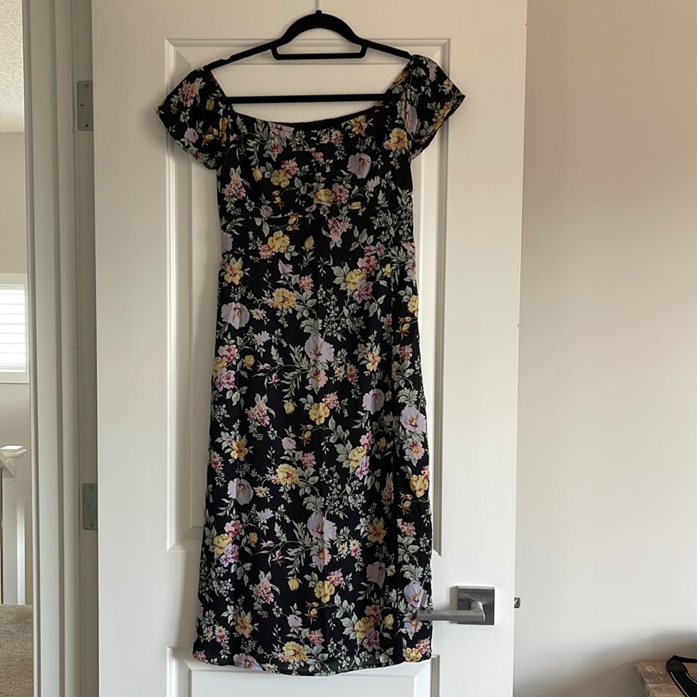 A&F floral midi dress